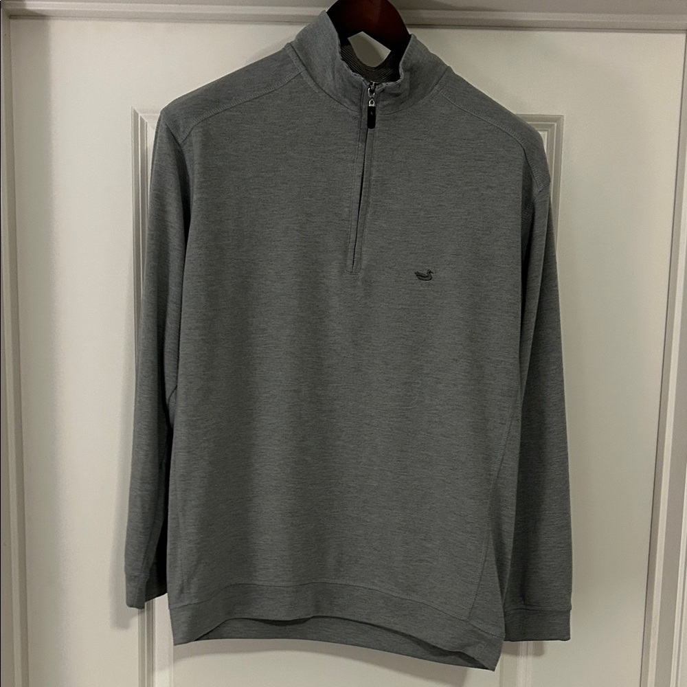 Southern Marsh Men's Gray Quarter-Zip Pullover